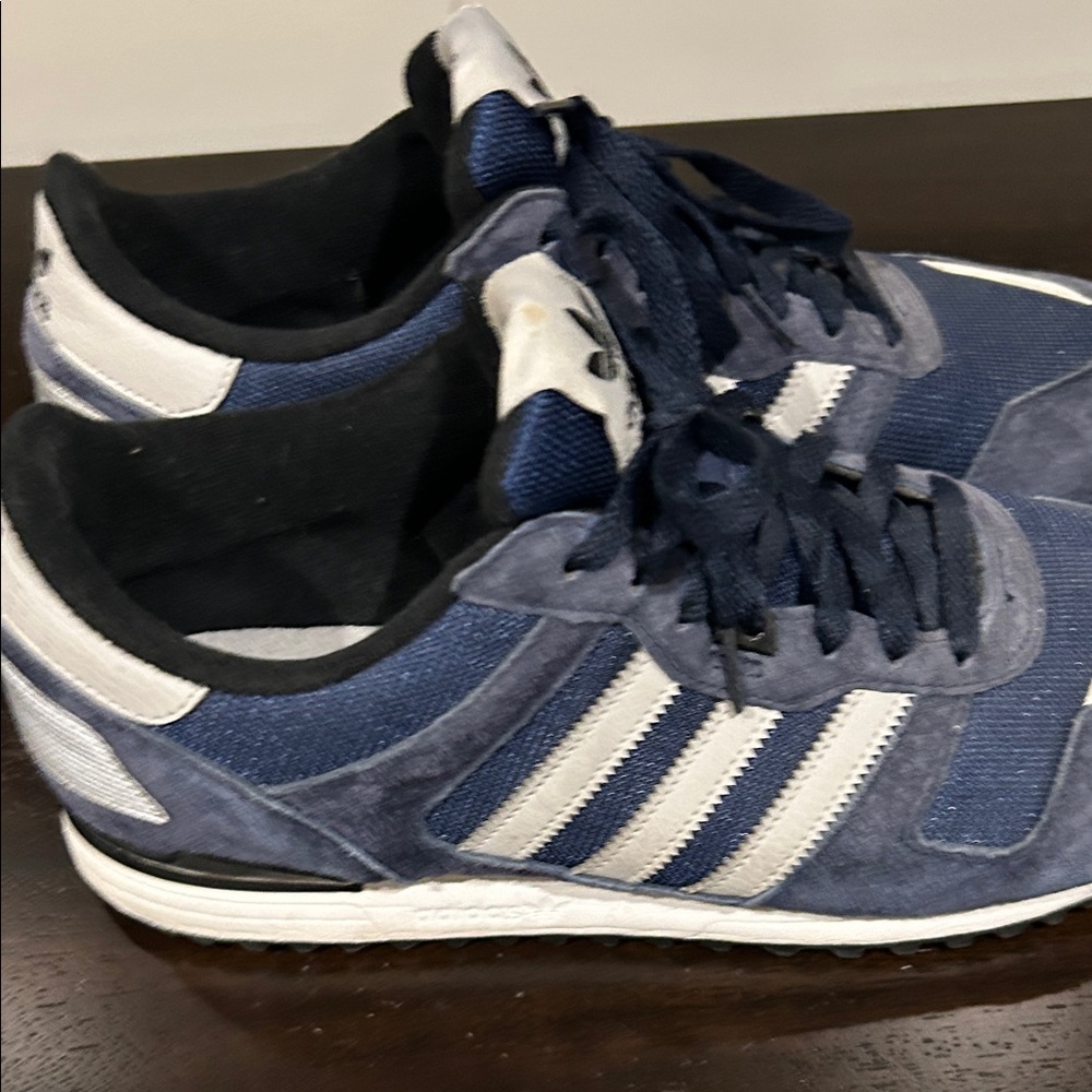 adidas Blue and White Athletic Shoes